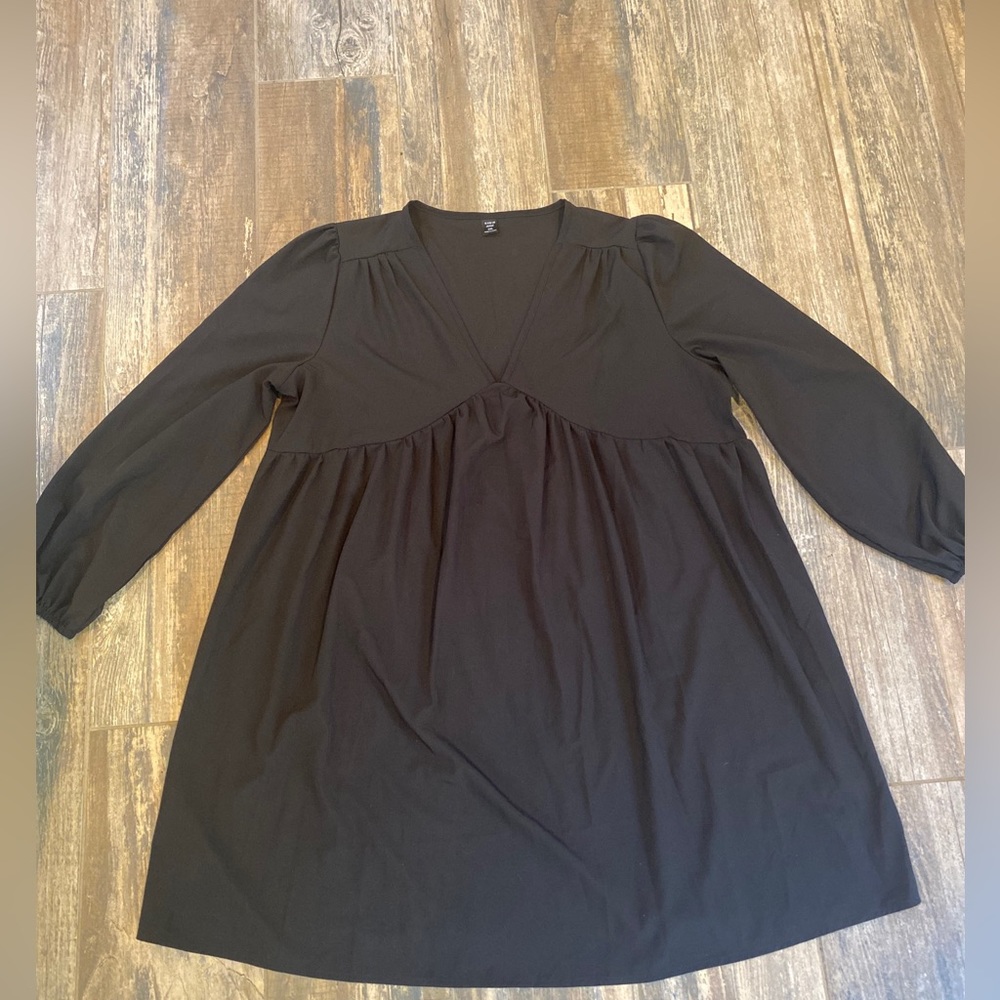 NWOT- Bohemian Baby Doll Dress Size 1X Black Women’s  Dress Back